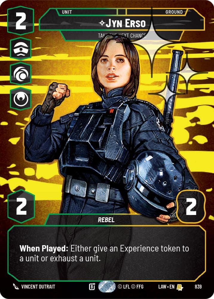 Jyn Erso - Take the Next Chance (Prestige Foil) — A Lawless Time card