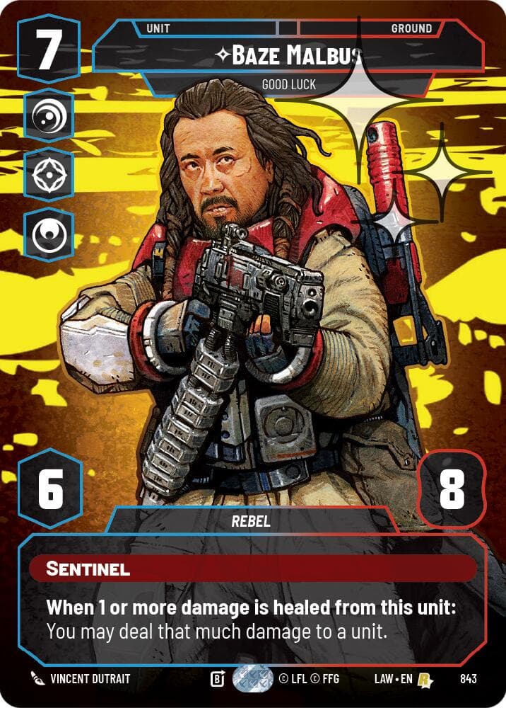 Baze Malbus - Good Luck (Prestige Foil) — A Lawless Time card