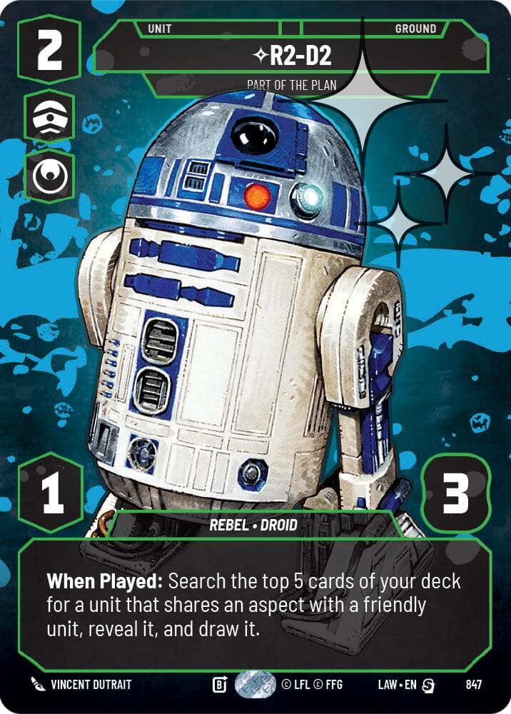 R2-D2 - Part of the Plan (Prestige Foil) — A Lawless Time card