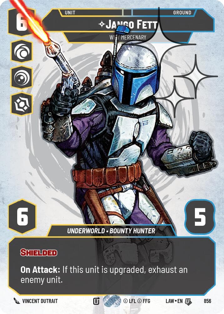 Jango Fett - Wily Mercenary (Prestige Foil) — A Lawless Time card