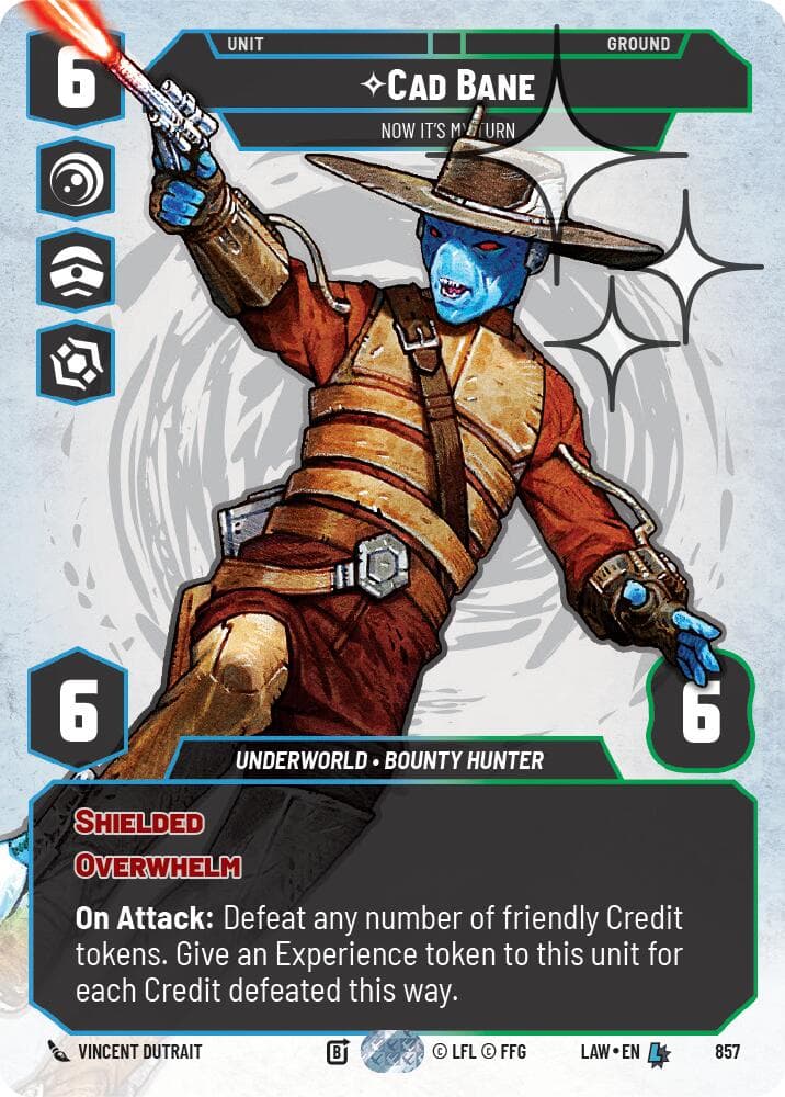 Cade Bane - Now It's My Turn (Prestige Foil) — A Lawless Time card