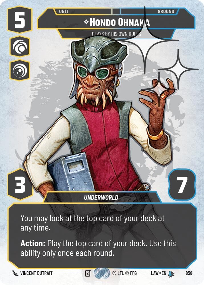 Hondo Ohnaka - Plays By His Own Rules (Prestige Foil) — A Lawless Time card