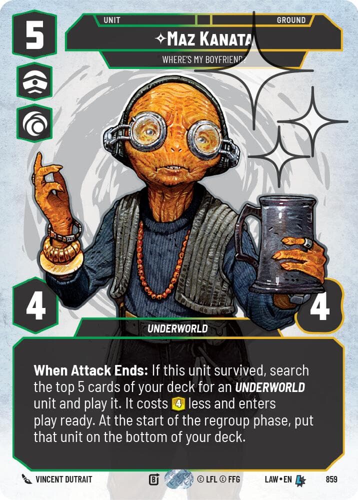 Maz Kanata - Where's My Boyfriend? (Prestige Foil) — A Lawless Time card