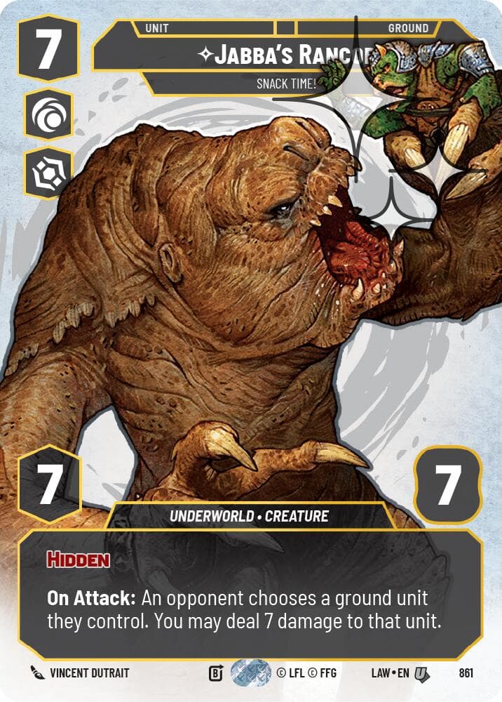 Jabba's Rancor - Snack Time! (Prestige Foil) — A Lawless Time card