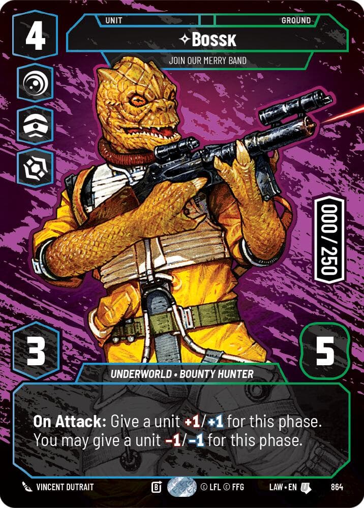 Bossk - Join Our Merry Band (Serialized) — A Lawless Time card
