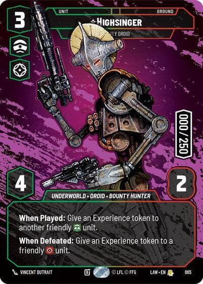 Highsinger - Deadly Droid (Serialized) — A Lawless Time card