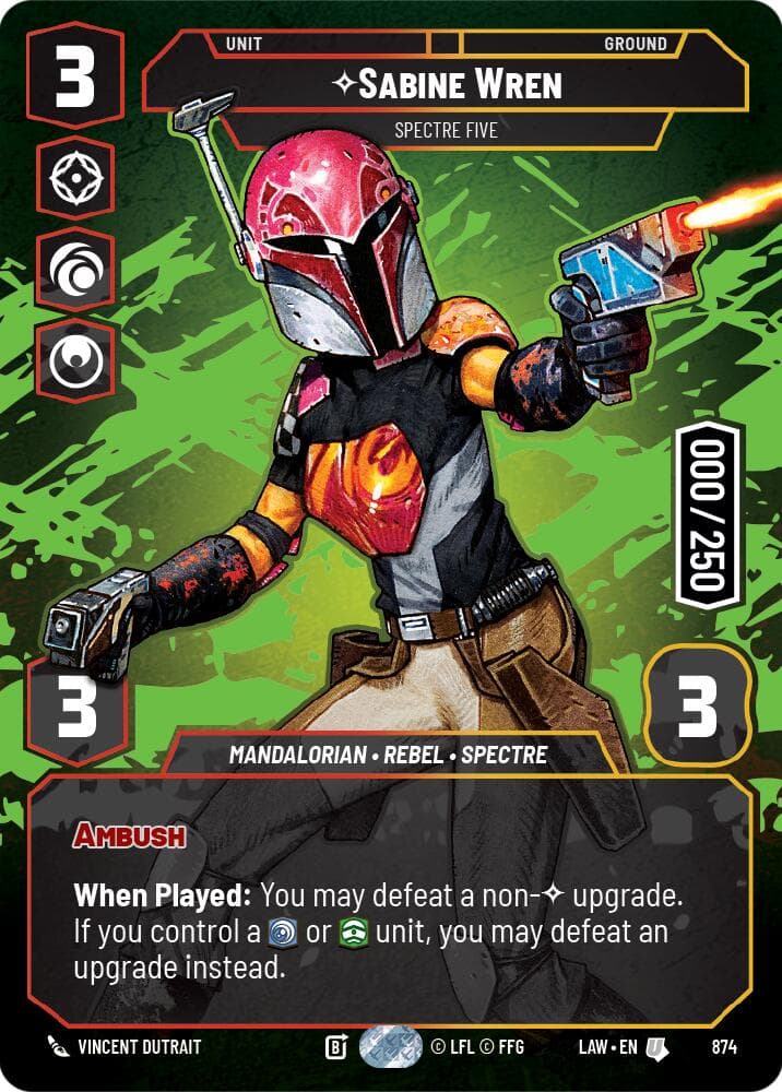 Sabine Wren - Spectre Five (Serialized) — A Lawless Time card
