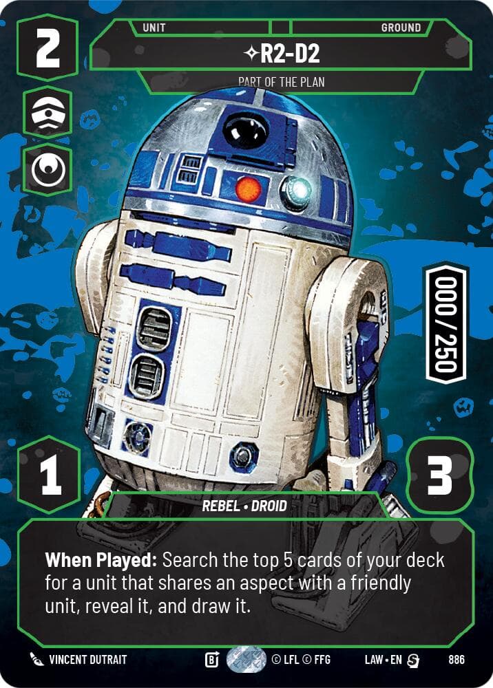 R2-D2 - Part of the Plan (Serialized) — A Lawless Time card