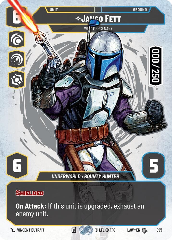 Jango Fett - Wily Mercenary (Serialized) — A Lawless Time card