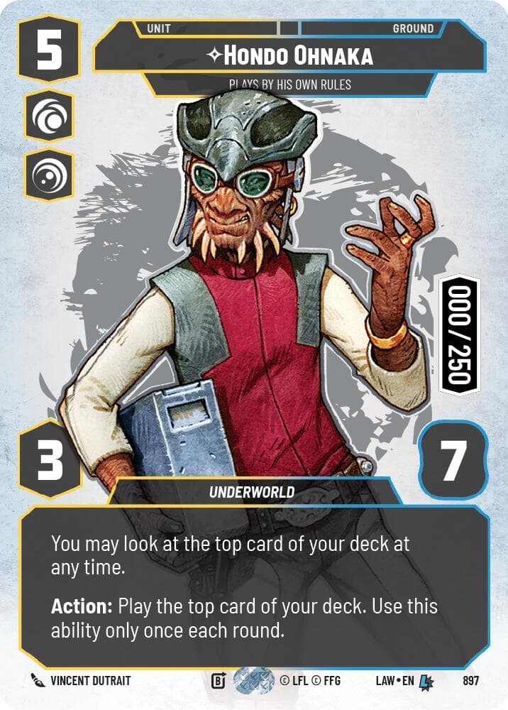 Hondo Ohnaka - Plays By His Own Rules (Serialized) — A Lawless Time card