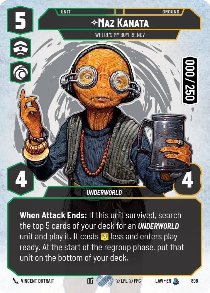 Maz Kanata - Where's My Boyfriend? (Serialized) — A Lawless Time card