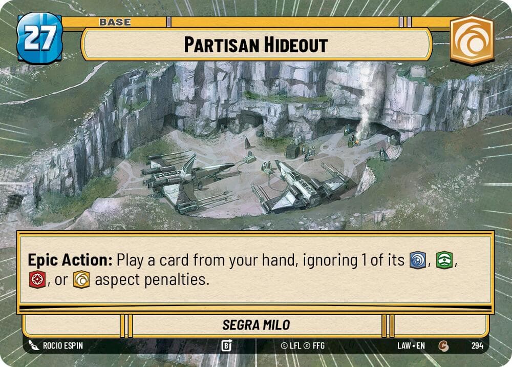 Partisan Hideout // Experience (Hyperspace) — A Lawless Time card