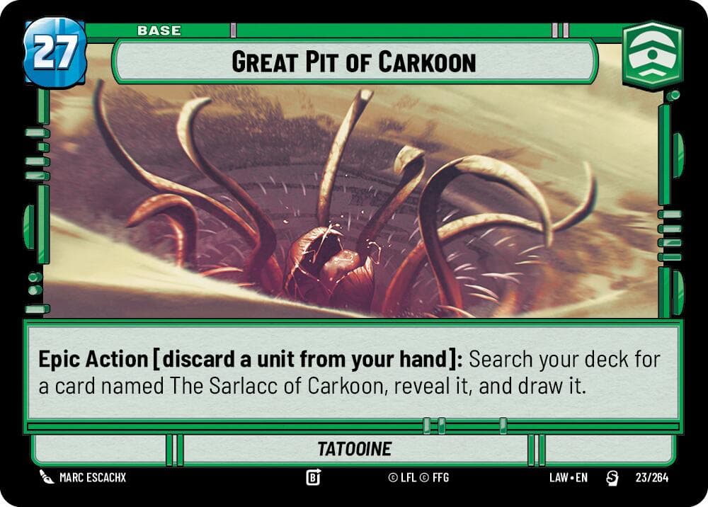 Great Pit of Carkoon — A Lawless Time card