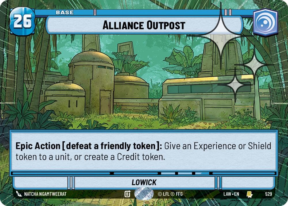 Alliance Outpost (Hyperspace Foil) — A Lawless Time card