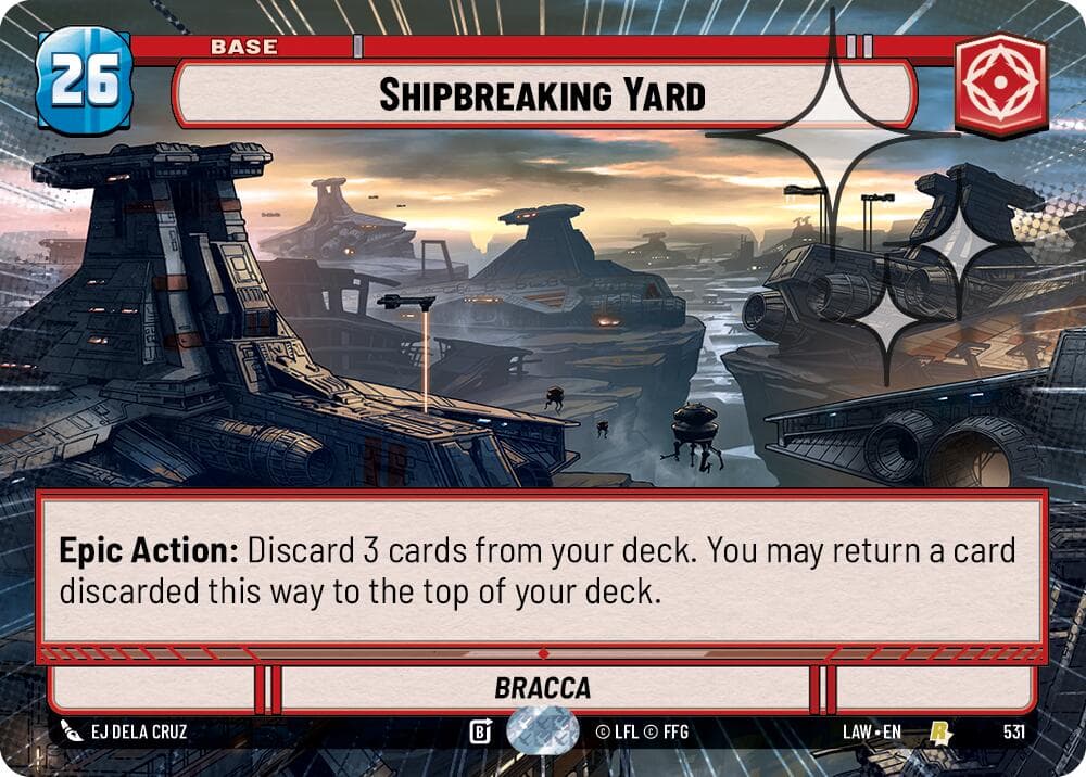 Shipbreaking Yard (Hyperspace Foil) — A Lawless Time card