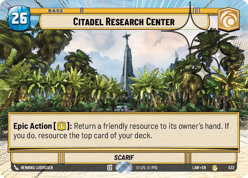 Citadel Research Center (Hyperspace Foil) — A Lawless Time card