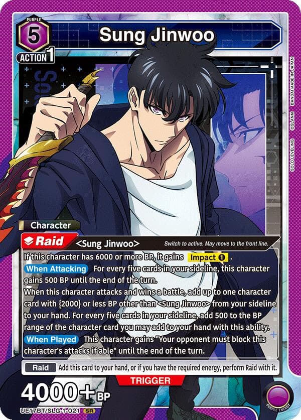 Sung Jinwoo (021) — UE17BT: SOLO LEVELING card