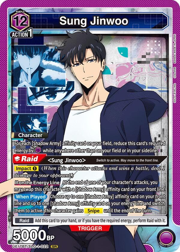Sung Jinwoo (022) — UE17BT: SOLO LEVELING card