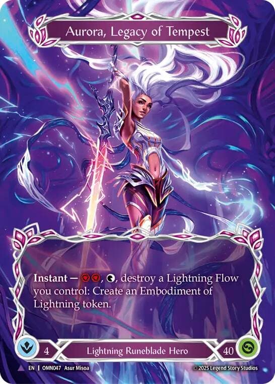 Aurora, Legacy of Tempest (Marvel) — Omens of the Third Age card