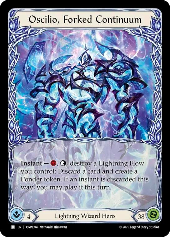 Oscilio, Forked Continuum — Omens of the Third Age card