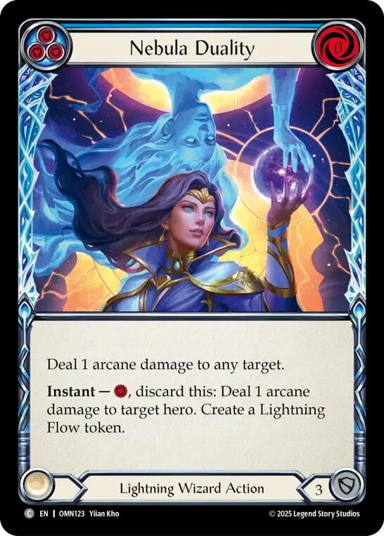 Nebula Duality (Blue) — Omens of the Third Age card