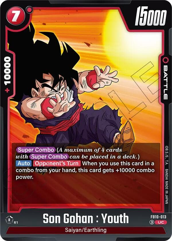 Son Gohan : Youth - FB10-013 — Cross Force card