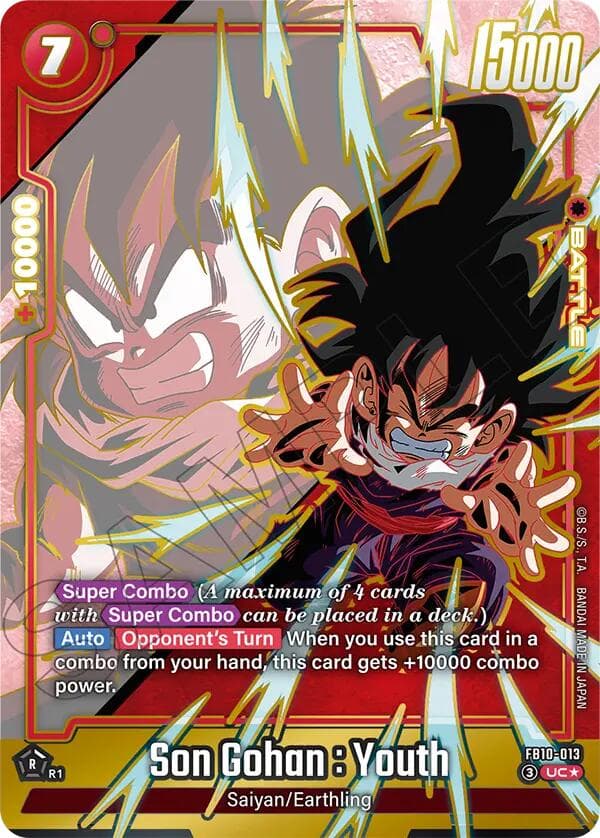 Son Gohan : Youth - FB10-013 (Alternate Art) — Cross Force card