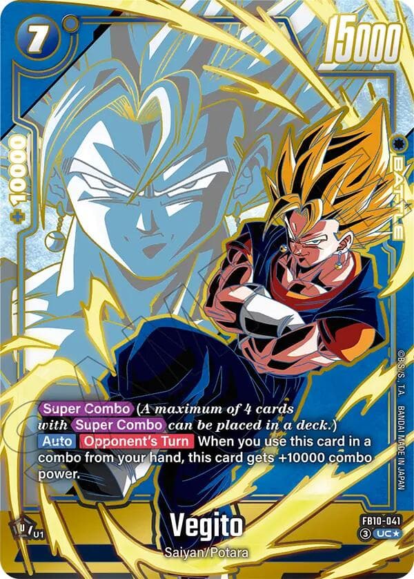 Vegito - FB10-041 (Alternate Art) — Cross Force card