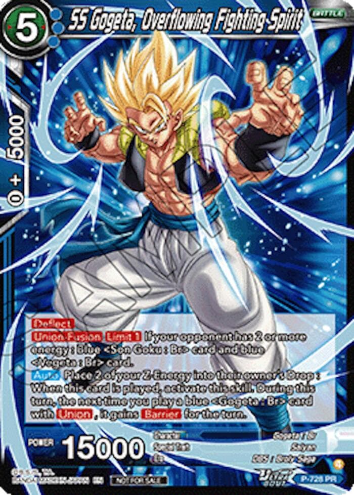 SS Gogeta, Overflowing Fighting Spirit (Ultra-Bout Series Tournament Pack Vol.2) — Tournament Promotion Cards card