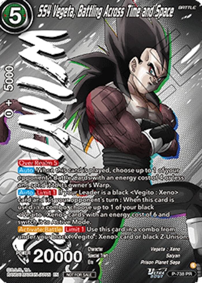 SS4 Vegeta, Battling Across Time and Space (Ultra-Bout Series Tournament Pack Vol.2) (Winner) — Tournament Promotion Cards card