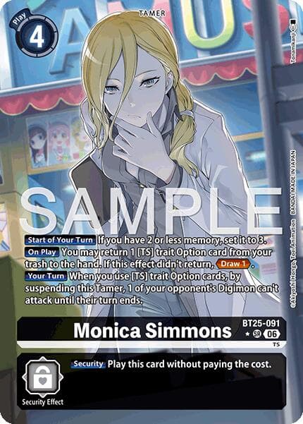 Monica Simmons (Alternate Art) — Dual Revolution card