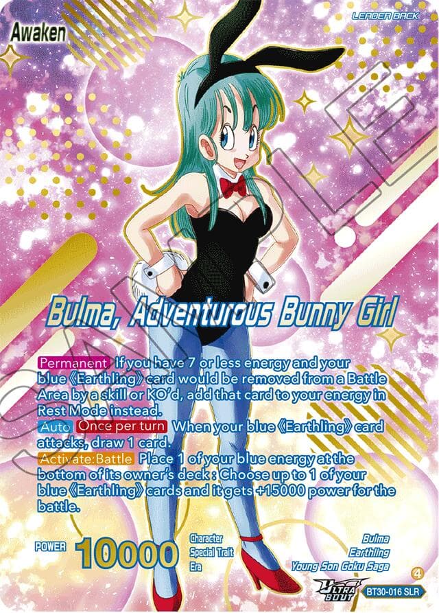Bulma // Bulma, Adventurous Bunny Girl (SLR) — Three Glorious Fighters card