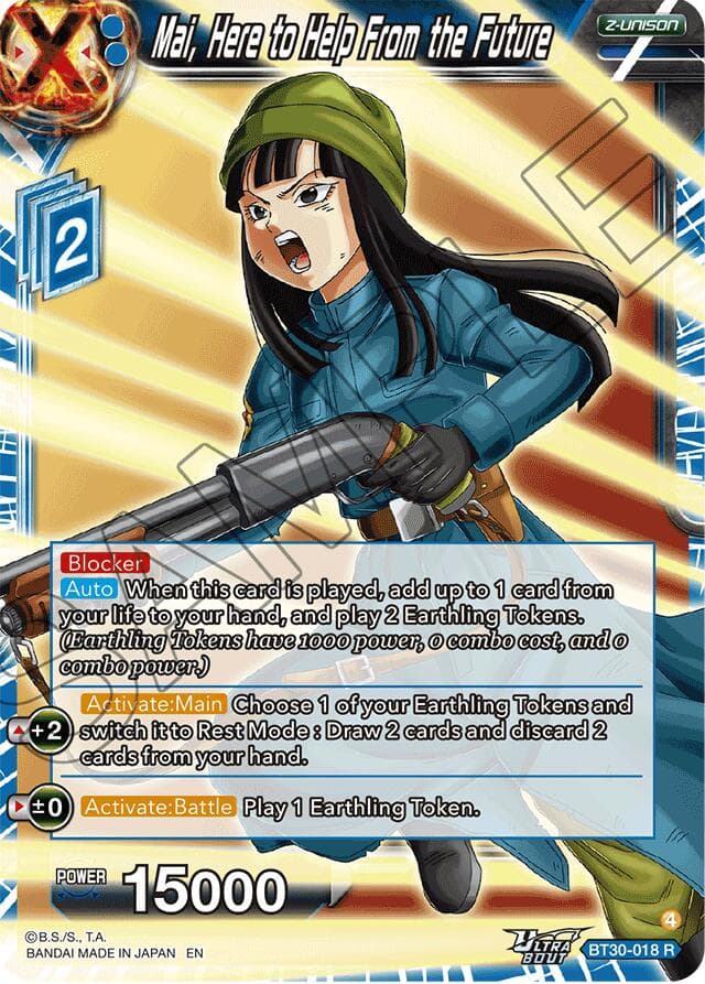 Mai, Here to Help From the Future — Three Glorious Fighters card