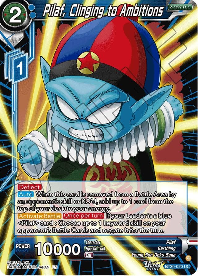 Pilaf, Clinging to Ambitions — Three Glorious Fighters card