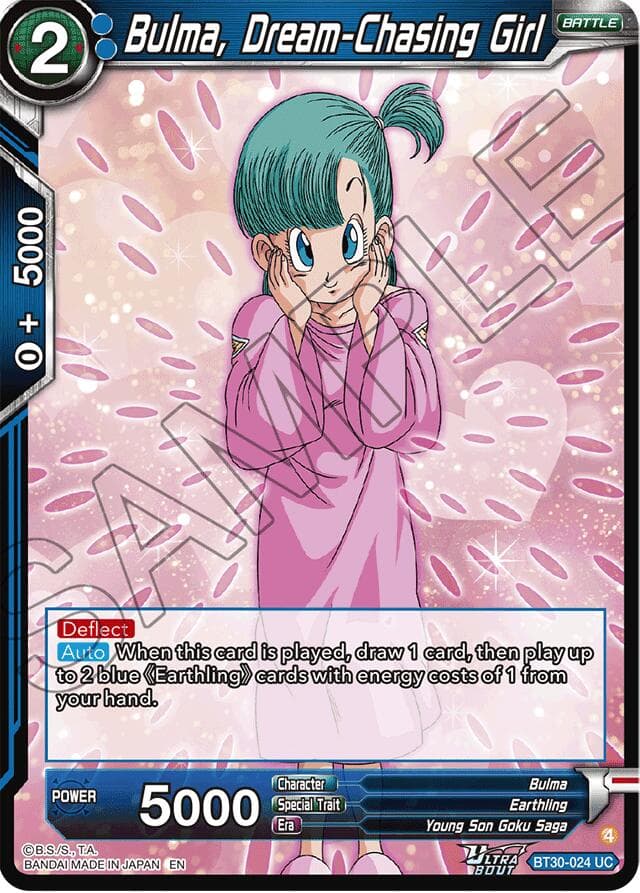Bulma, Dream-Chasing Girl — Three Glorious Fighters card