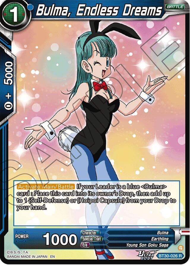 Bulma, Endless Dreams — Three Glorious Fighters card