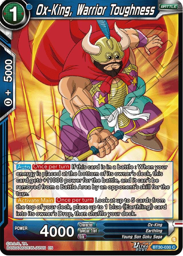 Ox-King, Warrior Toughness — Three Glorious Fighters card