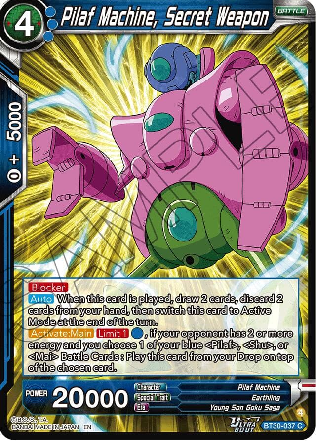 Pilaf Machine, Secret Weapon — Three Glorious Fighters card