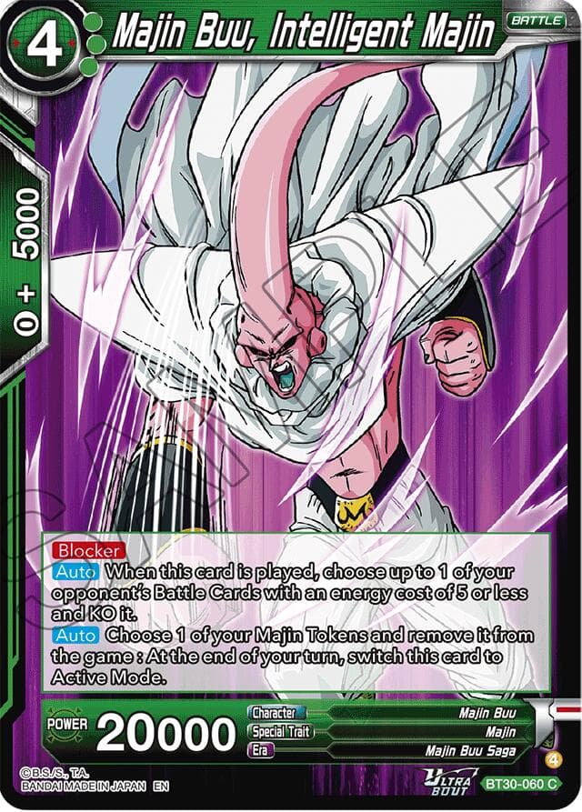 Majin Buu, Intelligent Majin — Three Glorious Fighters card