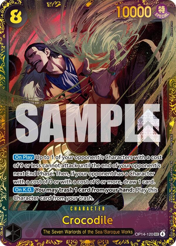 Crocodile - OP14-120 (CS26-27 Regionals Season 1) — One Piece Promotion Cards card