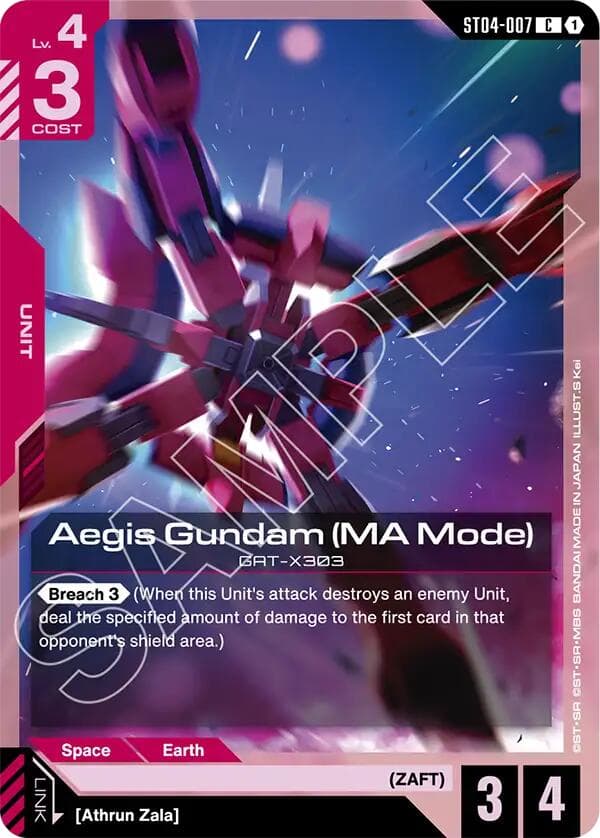 Aegis Gundam (MA Mode) — Starter Deck 09: Destiny Ignition card