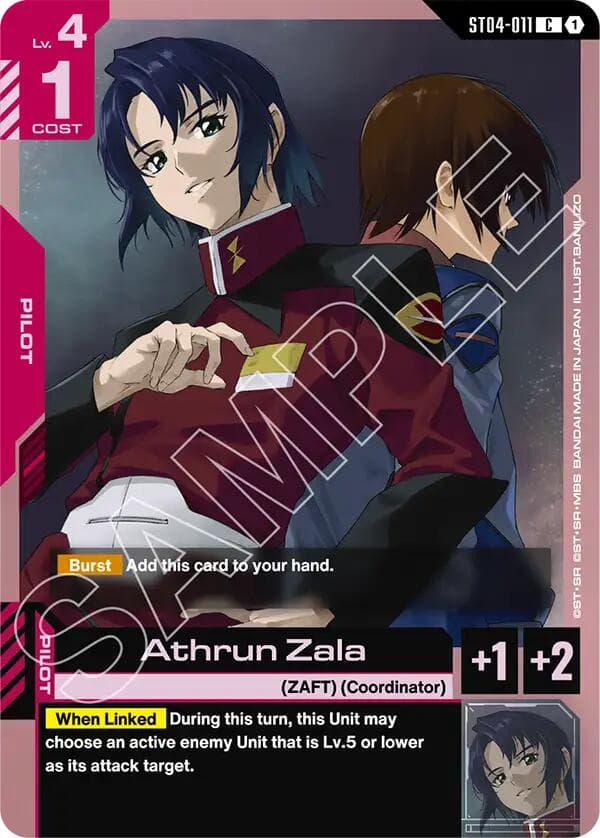 Athrun Zala — Starter Deck 09: Destiny Ignition card