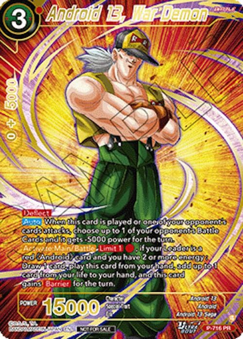 Android 13, War Demon (Gold-Stamped) — Promotion Cards card