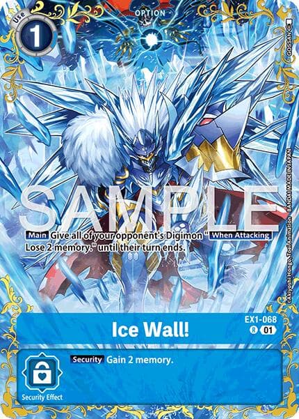 Ice Wall! - EX1-068 (Alternate Art) — Dual Revolution card