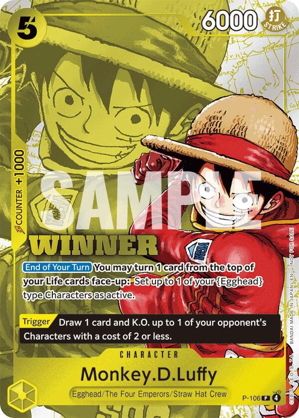 Monkey.D.Luffy (Winner Pack 2026 Vol. 2) — One Piece Promotion Cards card