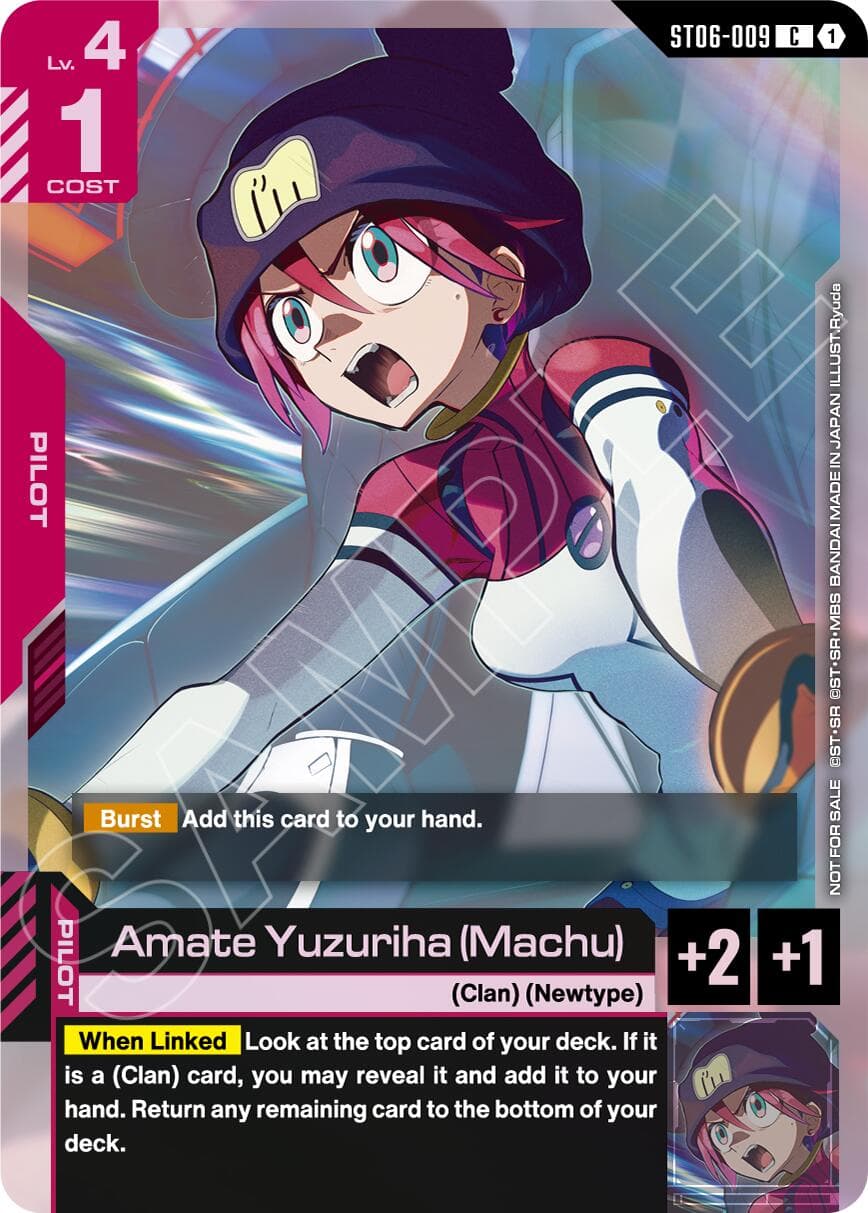 Amate Yuzuriha (Machu) (World Championship Regionals 26-27 Season 1) — Gundam Promotional Cards card