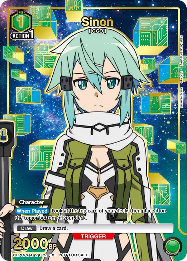 Sinon (072) (Gold) — Union Arena Promotion Cards card