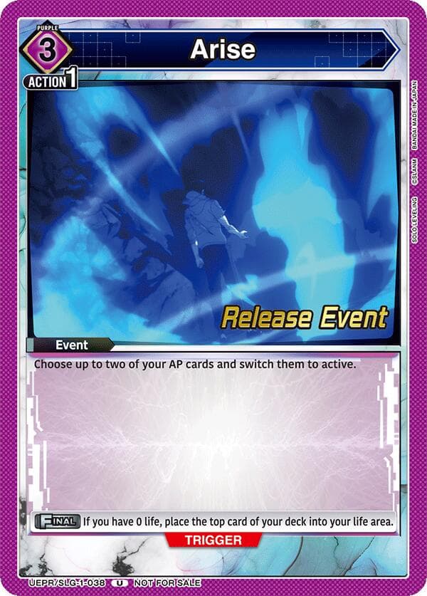Arise — UE17BT: SOLO LEVELING Release Event Cards card