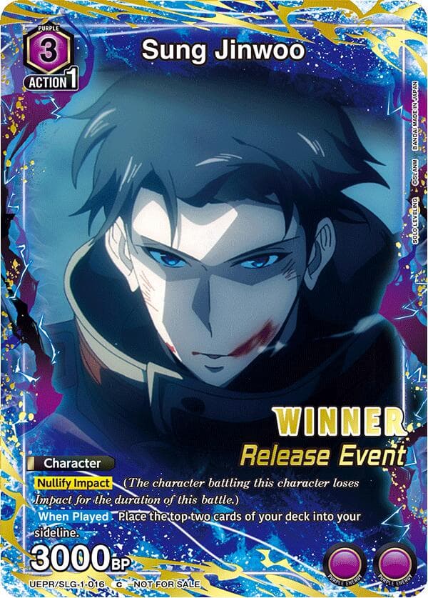 Sung Jinwoo (016) (Release Event Winner) — UE17BT: SOLO LEVELING Release Event Cards card