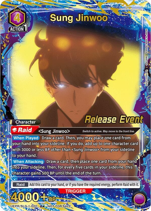 Sung Jinwoo (020) (R*) — UE17BT: SOLO LEVELING Release Event Cards card